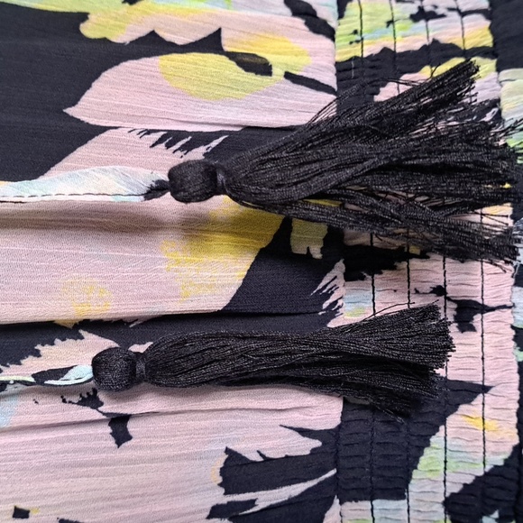 Willow Drive Tassel Midi Dress in Blue Multi XS - Picture 5 of 11